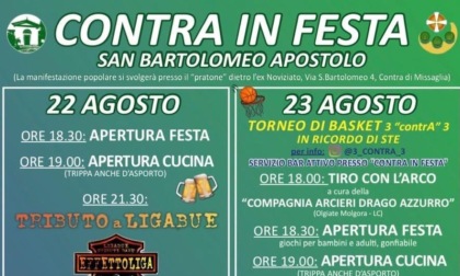 Missaglia: stasera si apre “Contra in festa”