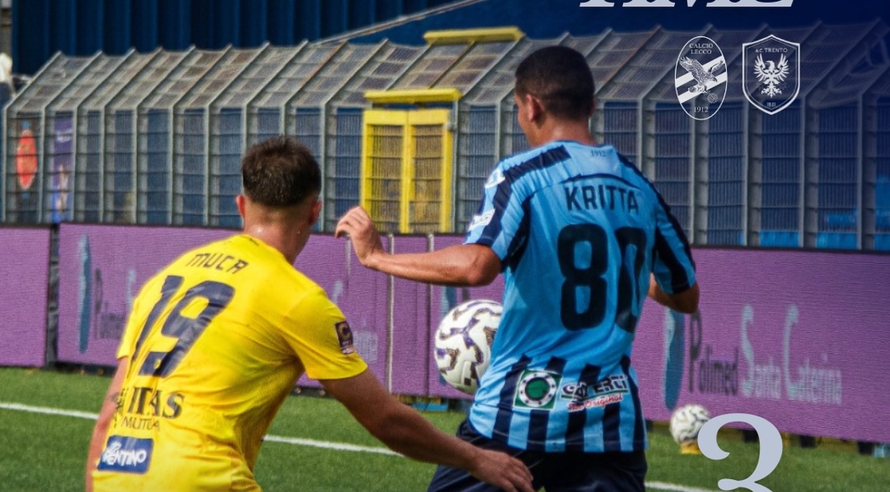 Vittoria convincente per il Lecco: 3-1 al Trento e primo posto confermato