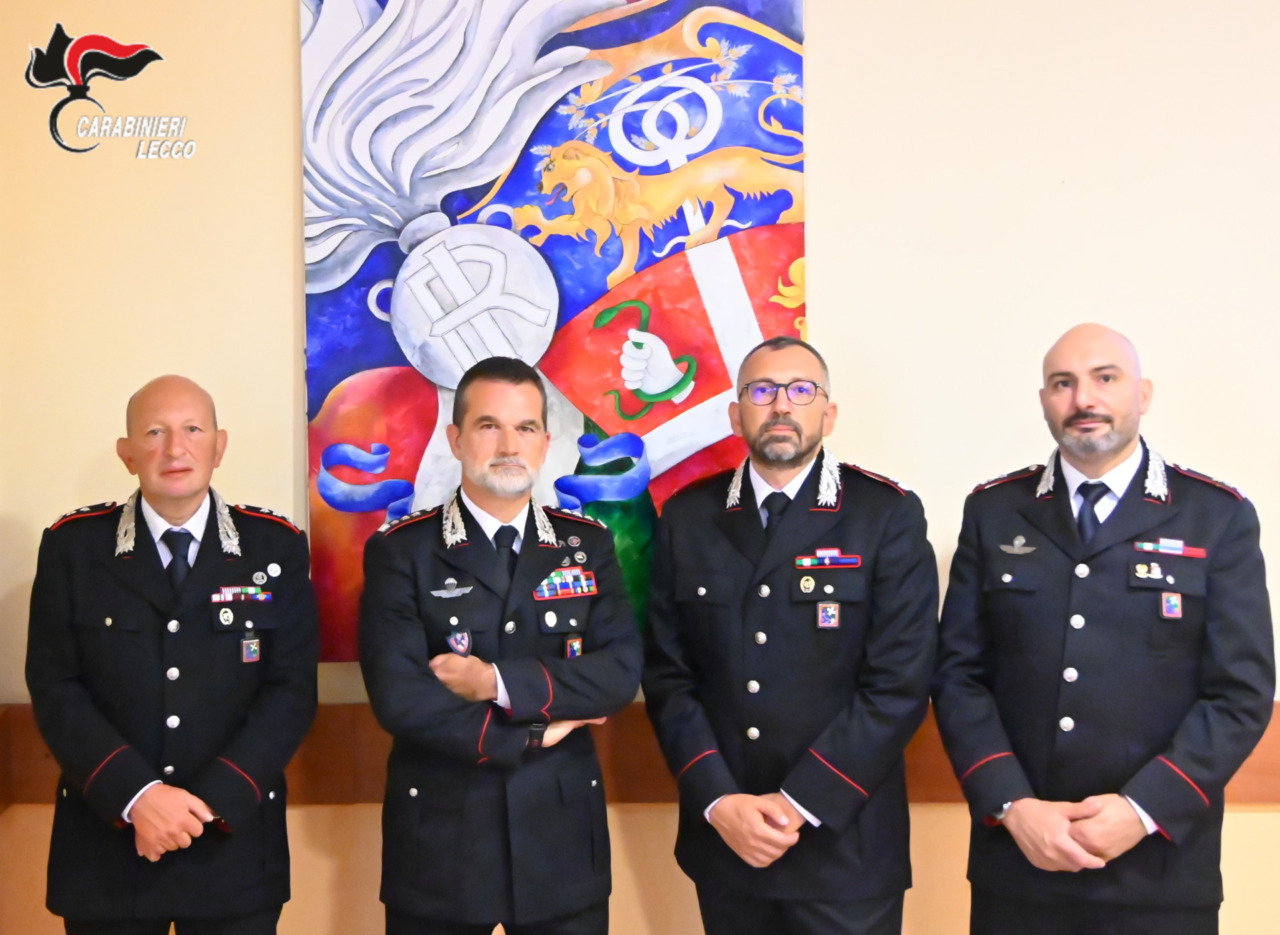Carabinieri: cambio degli incarichi al Comando provinciale di Lecco