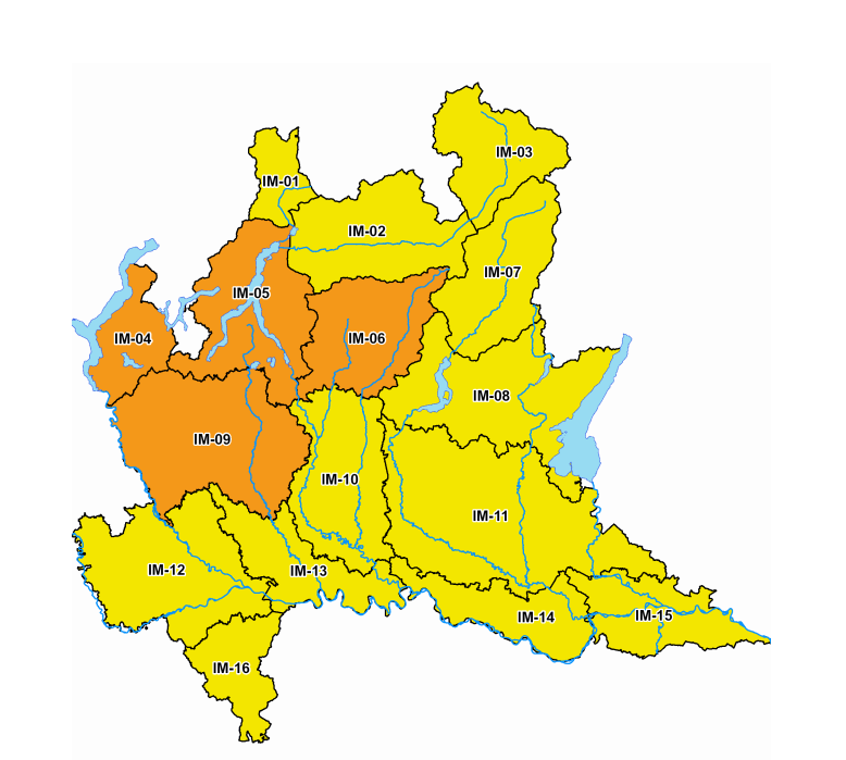 Peggiora il tempo, in aumento il rischio idrogeologico: allerta arancione sul Lecchese
