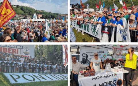 Pontida 2025: Lega tra identità, applausi per Charlie Kirk, si parla di remigrazione