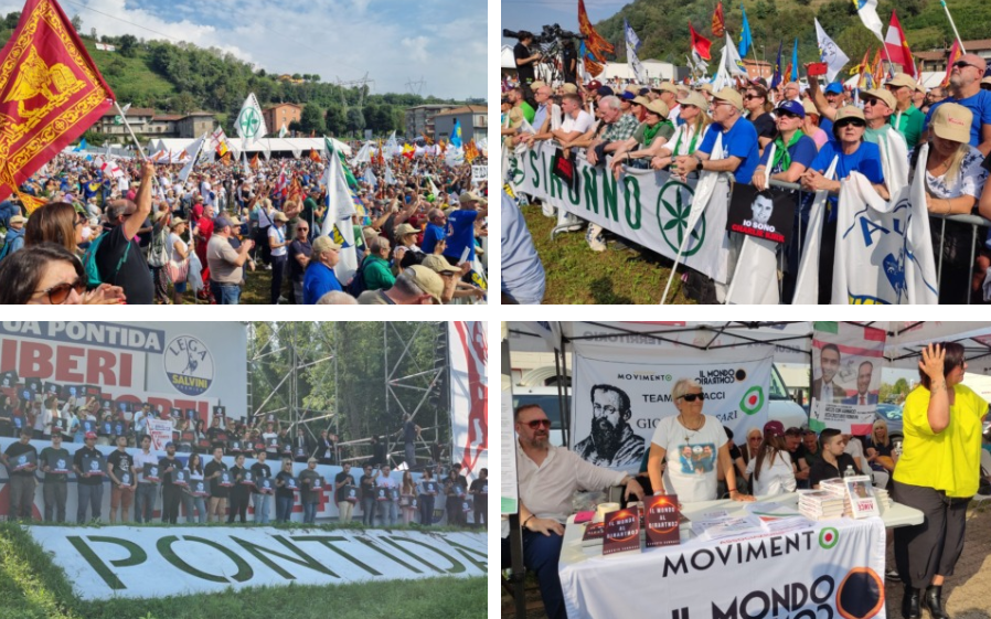 Pontida 2025: Lega tra identità, applausi per Charlie Kirk, si parla di remigrazione