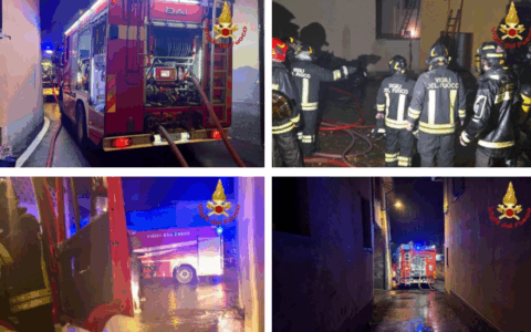 Cremella sotto choc: incendio devasta stabile, due residenti in gravi condizioni  e vigile del fuoco in ospedale