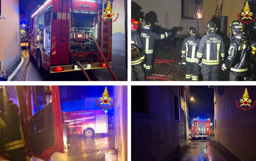 Cremella sotto choc: incendio devasta stabile, due residenti in gravi condizioni  e vigile del fuoco in ospedale