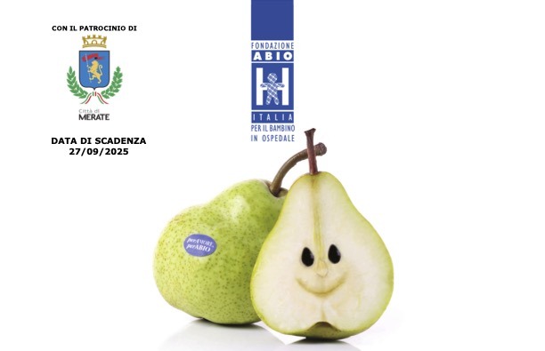 Torna la Giornata Nazionale Abio: le pere più buone aiutano i bambini in ospedale