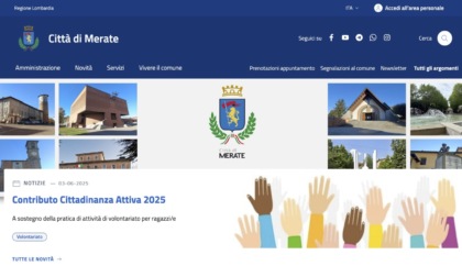 Online il nuovo sito istituzionale del Comune di Merate