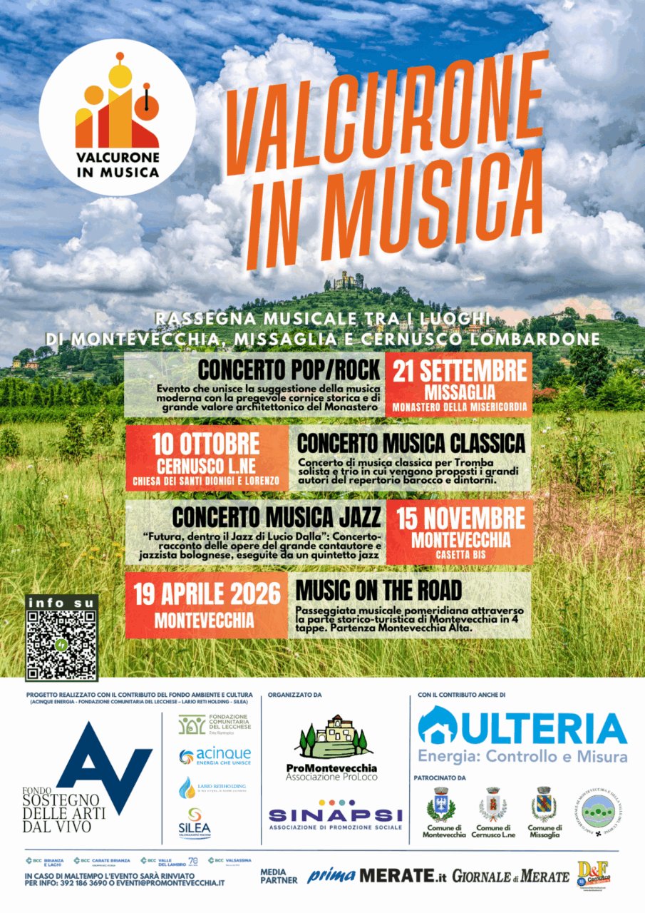 Al via “Valcurone in Musica”: concerti tra natura, cultura e giovani talenti