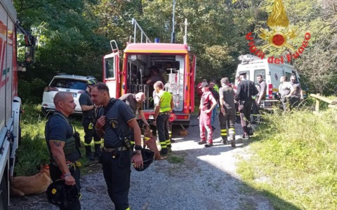 Maxi mobilitazione di Vigili del fuoco e forze dell’ordine per una persona scomparsa a Veduggio