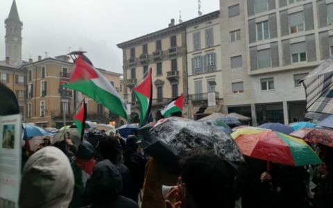 Il maltempo non ferma la mobilitazione per Gaza