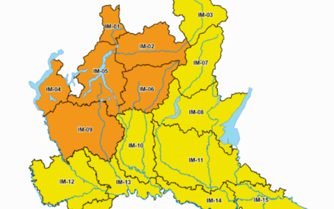 Maltempo a Lecco: allerta arancione per rischio idrogeologico