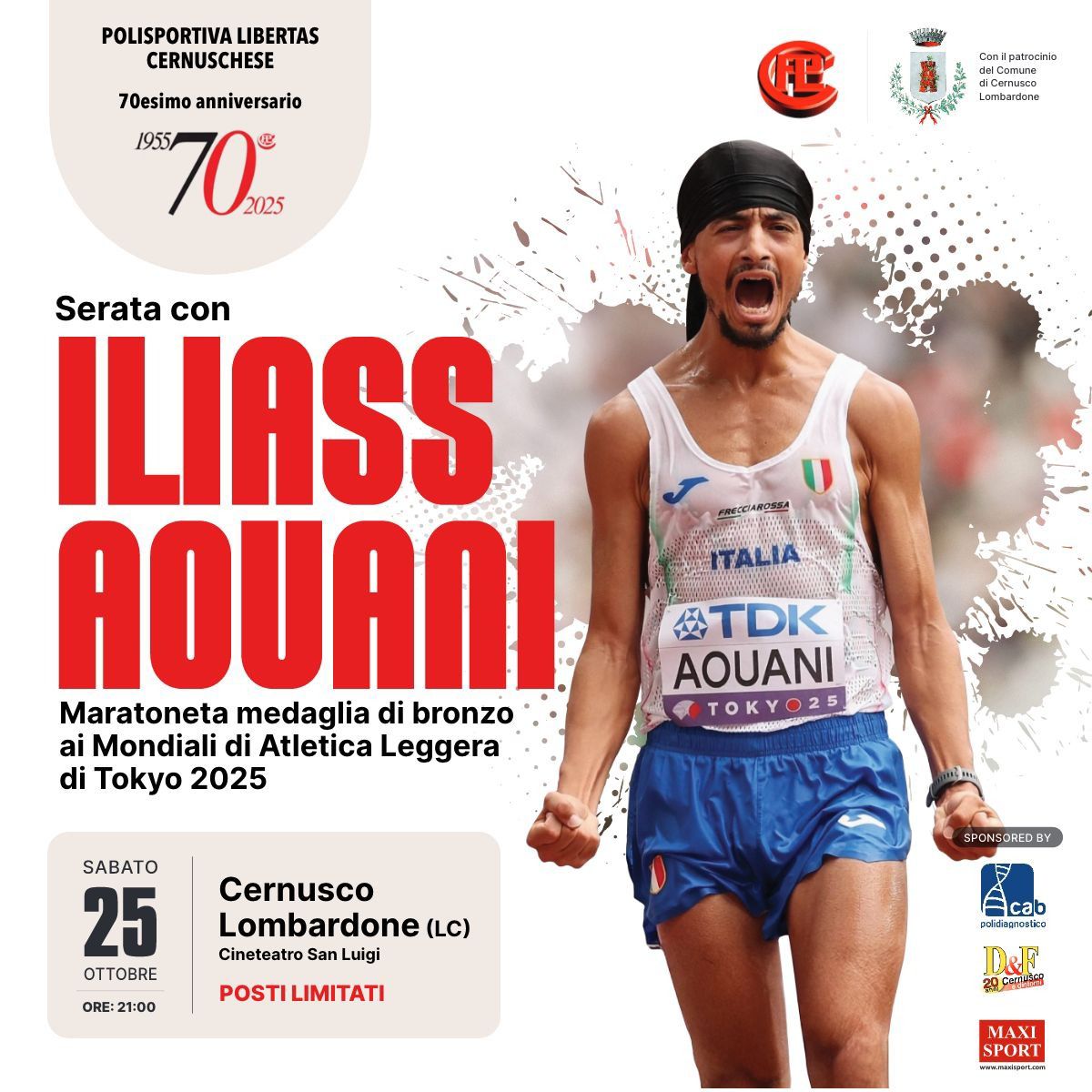 Serata con Iliass Aquani: sport, ispirazione e passione per la corsa 