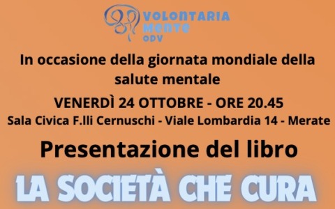 La società che cura: venerdì la presentazione del libro scritto dall’associazione Volontaria-Mente