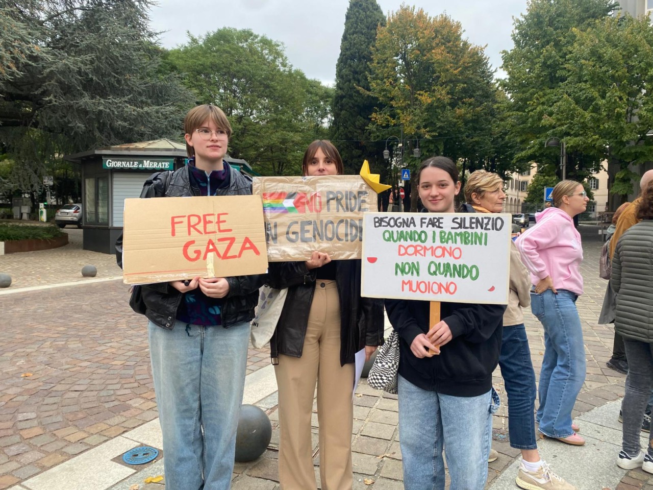 Presidio per Gaza, Merate in piazza per chiedere il cessate il fuoco