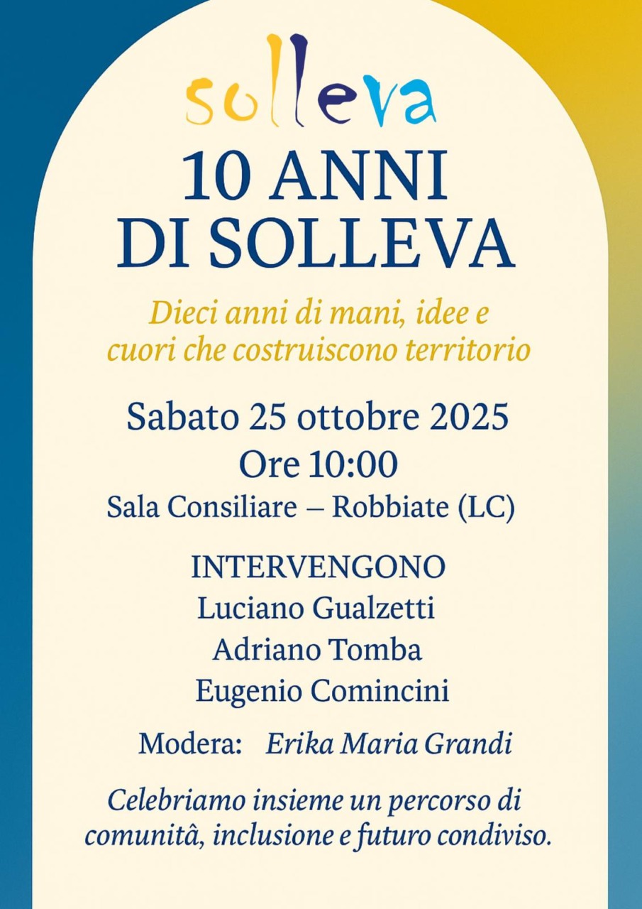 La cooperativa Solleva festeggia 10 anni