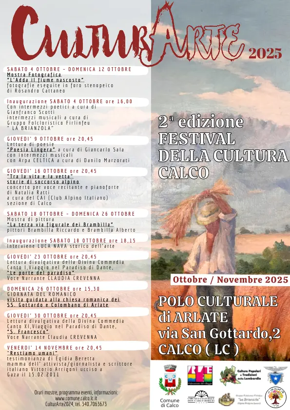 Arriva il Festival Culturarte a Calco