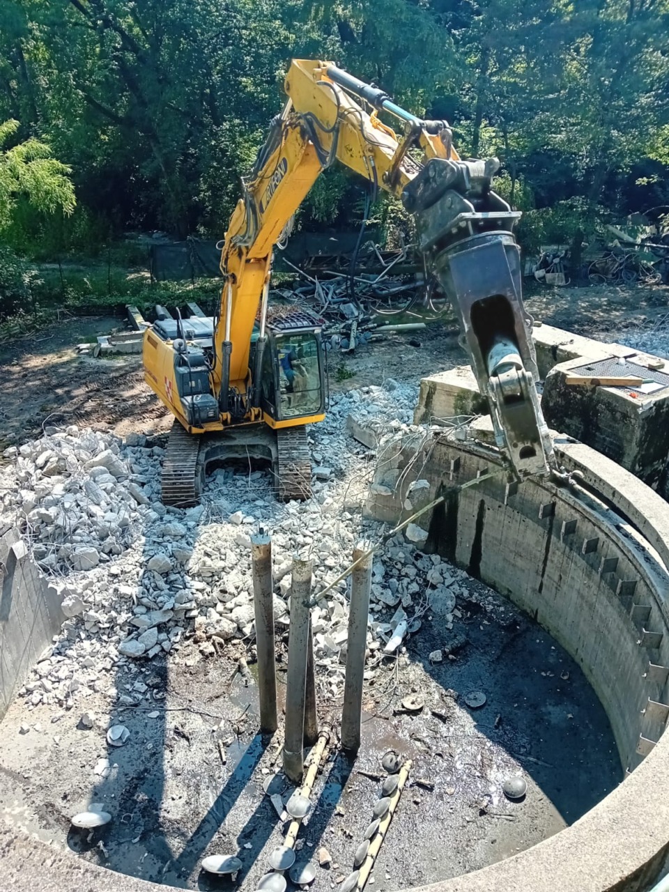 Conclusa la dismissione del depuratore e il collettamento dei reflui all’impianto di Calco Toffo