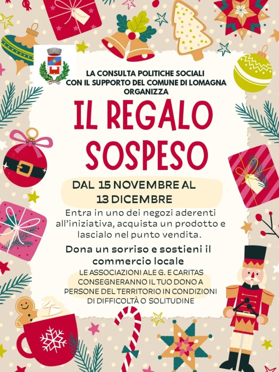 Solidarietà e comunità: in paese torna “Il Regalo Sospeso”