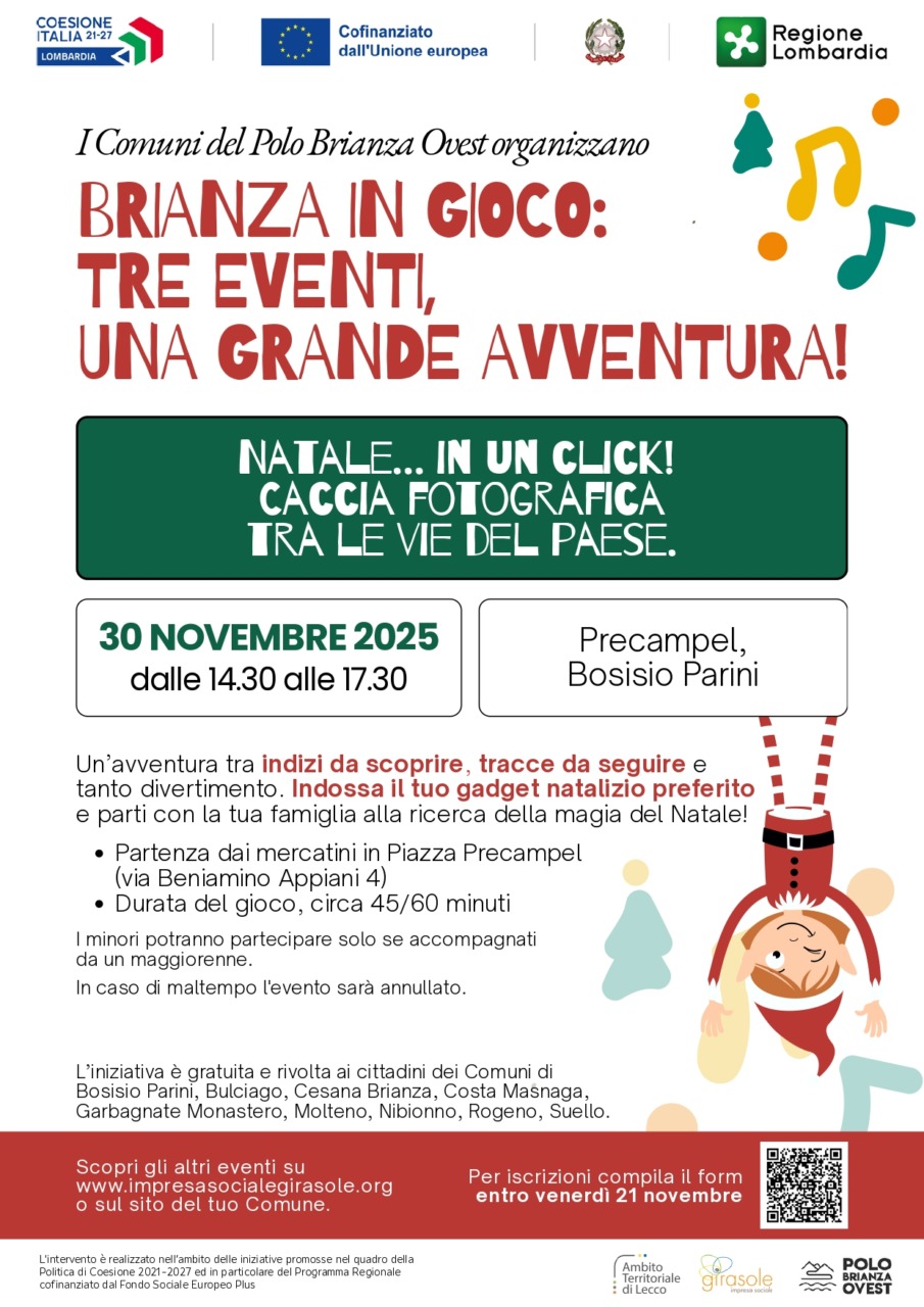 “Brianza in Gioco”: tre eventi per famiglie, bambini e ragazzi alla scoperta del territorio