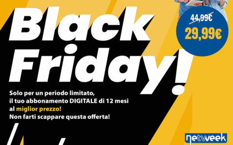 Promo Black Friday: abbonamento digitale al Giornale di Merate con il 33% di sconto