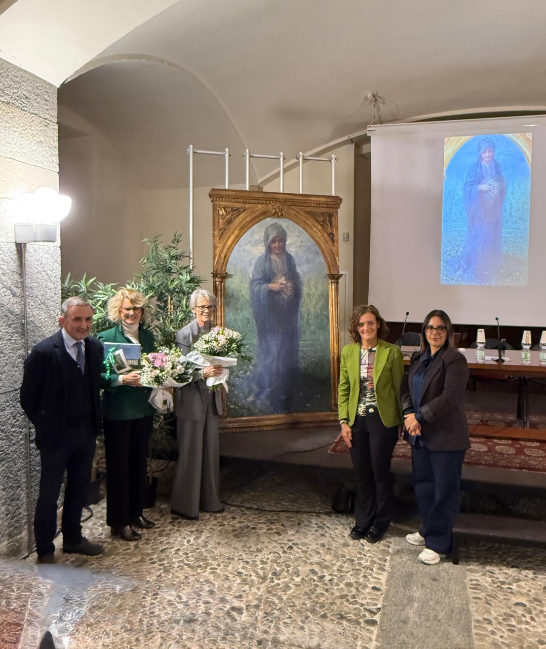 Presentato il quadro di Noel Quintavalle donato a Villa Greppi