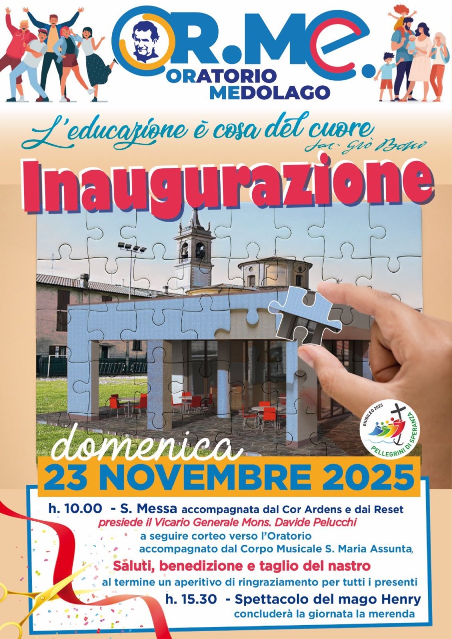Domenica a Medolago inaugurazione del nuovo oratorio