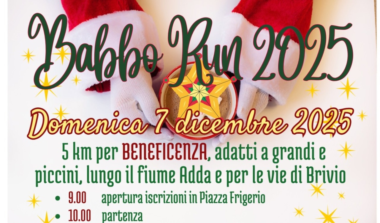 Torna la Babbo Run con Pro Loco Brivio