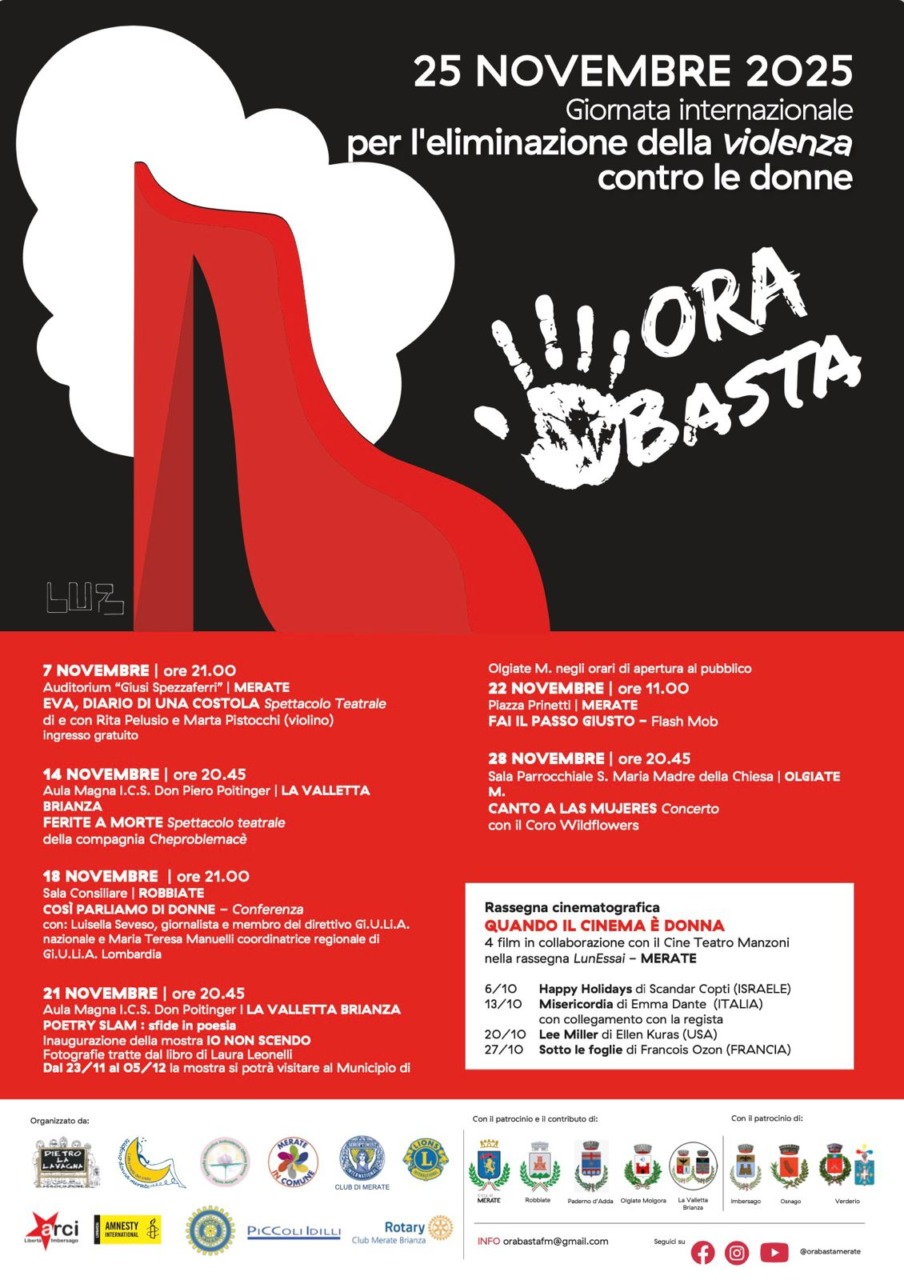 Ora Basta: continua l’impegno nel Meratese contro la violenza di genere