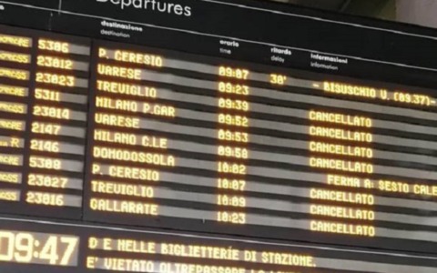 Disagi in vista: domenica c’è lo sciopero dei treni in Lombardia