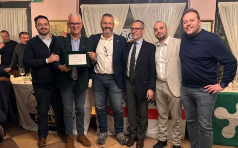 Una targa per i 25 anni nella Lega di Missaglia per Felice Sesana