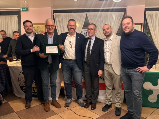 Una targa per i 25 anni nella Lega di Missaglia per Felice Sesana