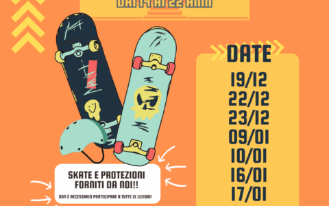 Da Comune e Piazza l’Idea, un laboratorio gratuito di skate per ragazzi dai 14 ai 22 anni