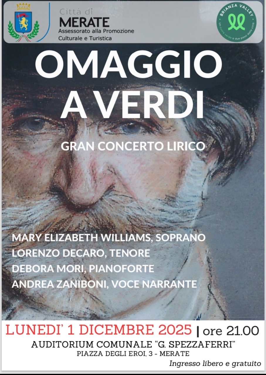 Merate rende “Omaggio a Verdi”, stasera il concerto in Auditorium