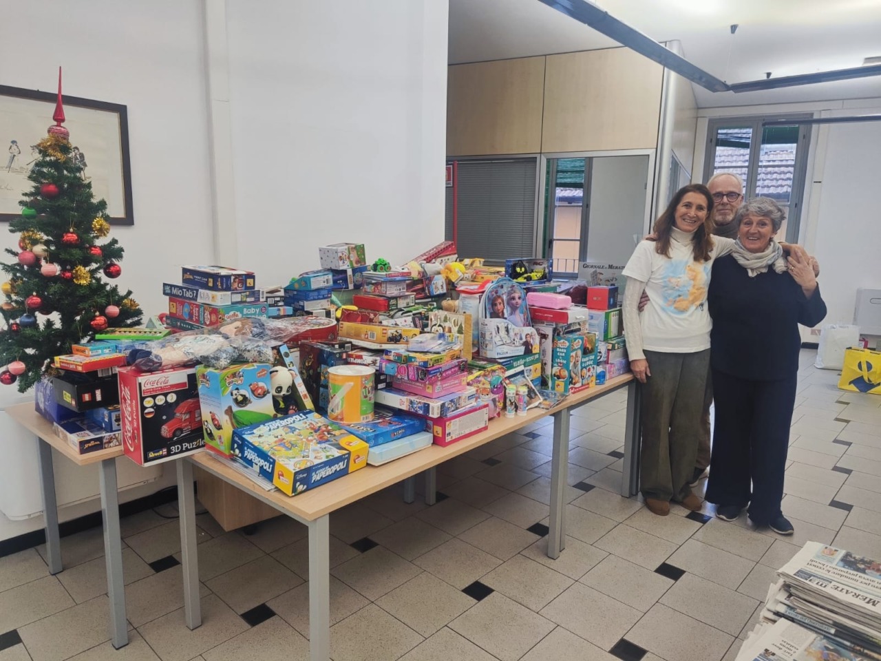 Raccolta giocattoli del Giornale di Merate per Abio: un grazie ripetuto 323 volte