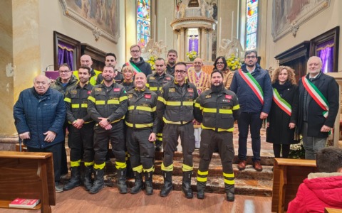 Vigili del Fuoco in festa per Santa Barbara, riconoscimenti per i volontari