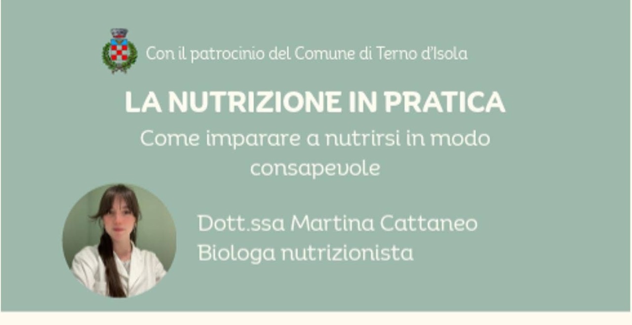 Nutrirsi in modo consapevole: un ciclo di incontri a Terno d’Isola