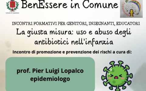 Uso corretto degli antibiotici: un incontro pubblico con il Comune e l’Istituto comprensivo