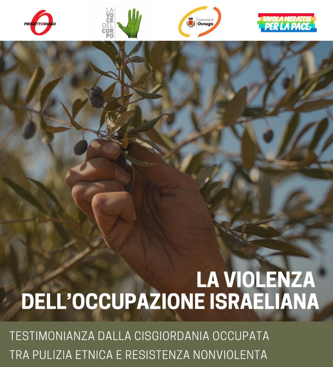 A Osnago la testimonianza di un’operatrice umanitaria in Cisgiordania