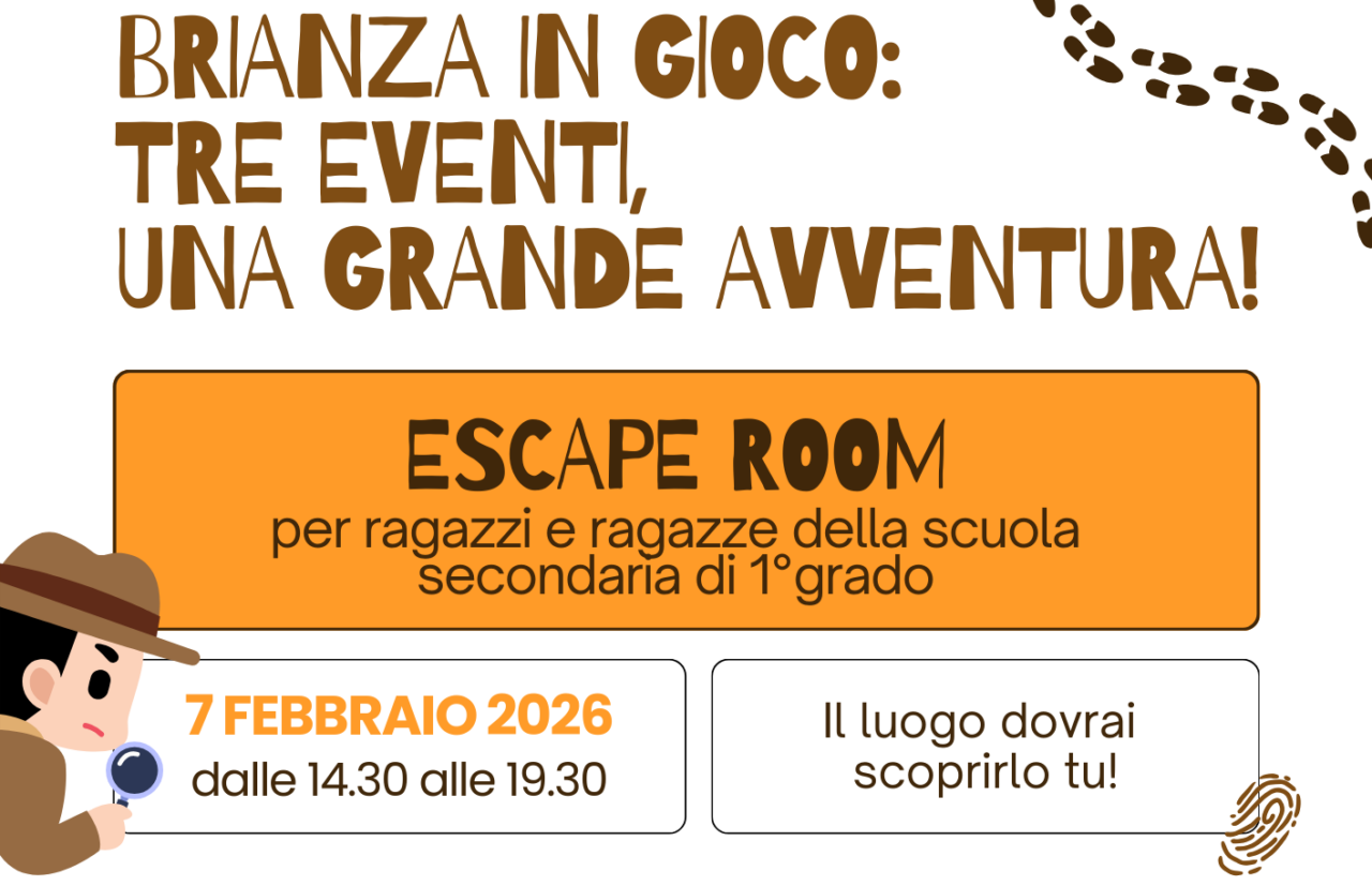 “Brianza in gioco”: a Bulciago un’Escape Room gratuita per i ragazzi  delle scuole medie