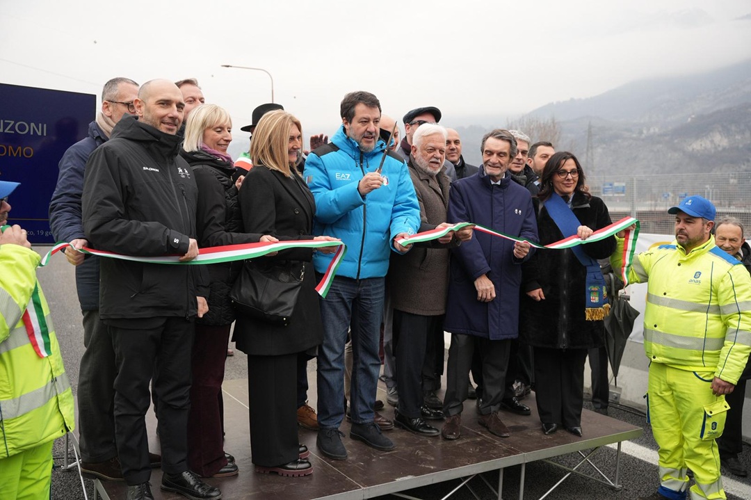 Inaugurato il Quarto Ponte: impegno anche per la corsia in uscita da Lecco