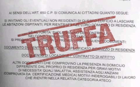Truffe, falso volantino del Ministero dell’Interno segnalato dalla Polizia di Stato