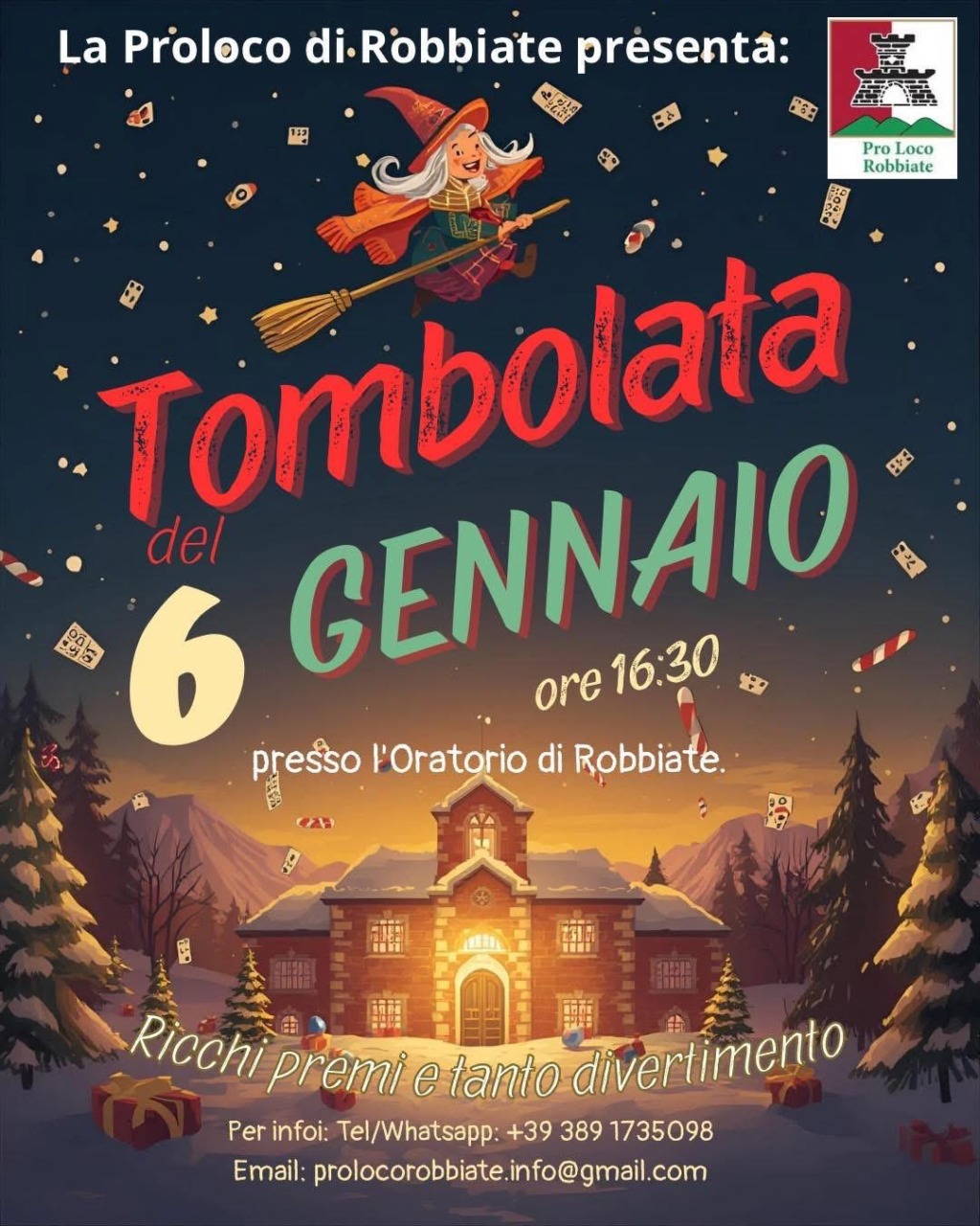 Robbiate festeggia l’Epifania con una tombolata in oratorio