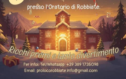 Robbiate festeggia l’Epifania con una tombolata in oratorio