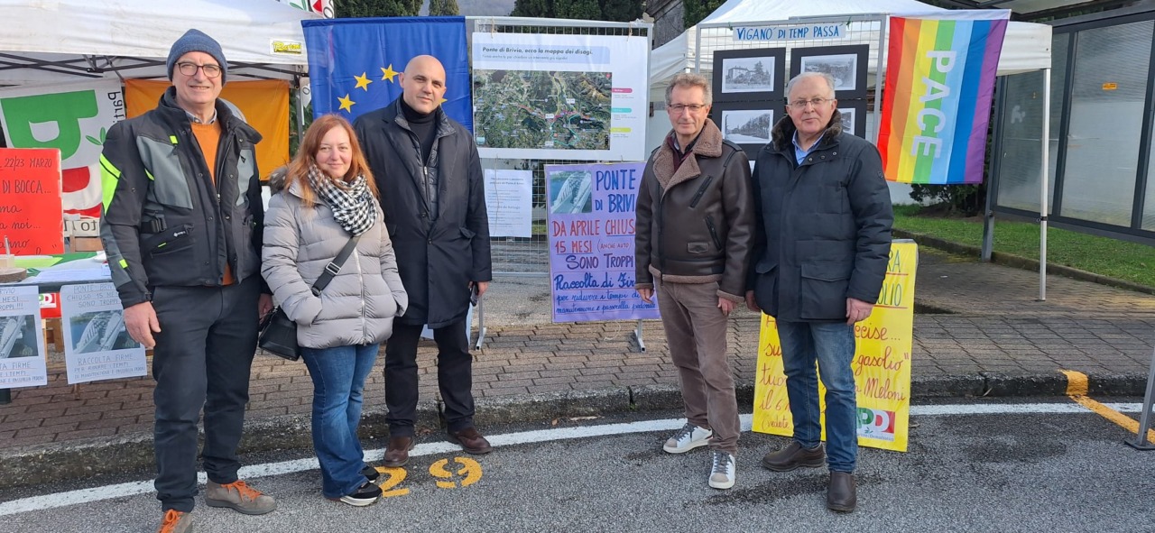 Ponte di Brivio, il Pd ha raccolto oltre 200 firme alla Fiera di Sant’Apollonia