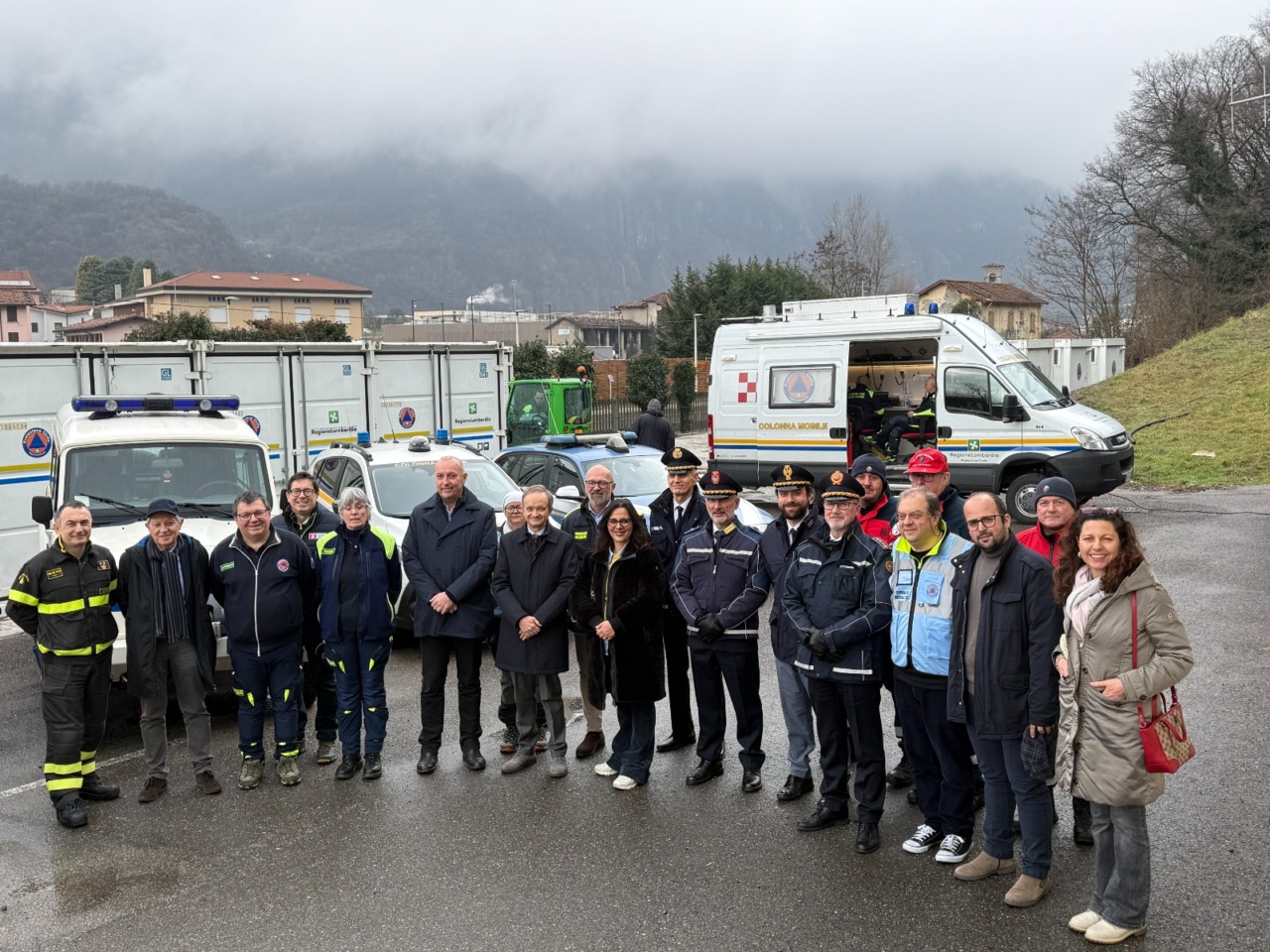 La Protezione civile Lecchese in prima linea alle Olimpiadi di Milano-Cortina 2026