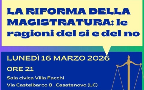 Riforma della magistratura, se ne parla in sala civica con Sant’Anna SocialClub