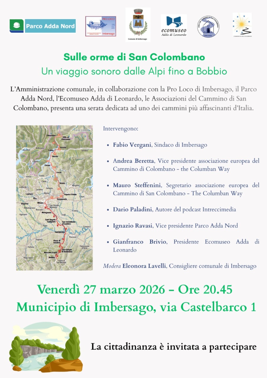 “Sulle orme di San Colombano”, venerdì 27 marzo la presentazione a Imbersago