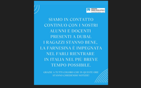 Crisi in Medio Oriente: 11 studenti lecchesi bloccati a Dubai in attesa del rientro