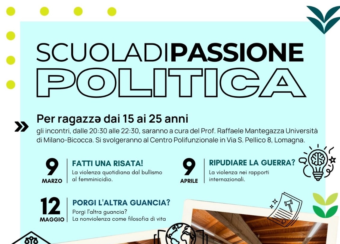 E’ ai nastri di partenza la “Scuola di Passione Politica” per giovani dai 15 ai 25 anni