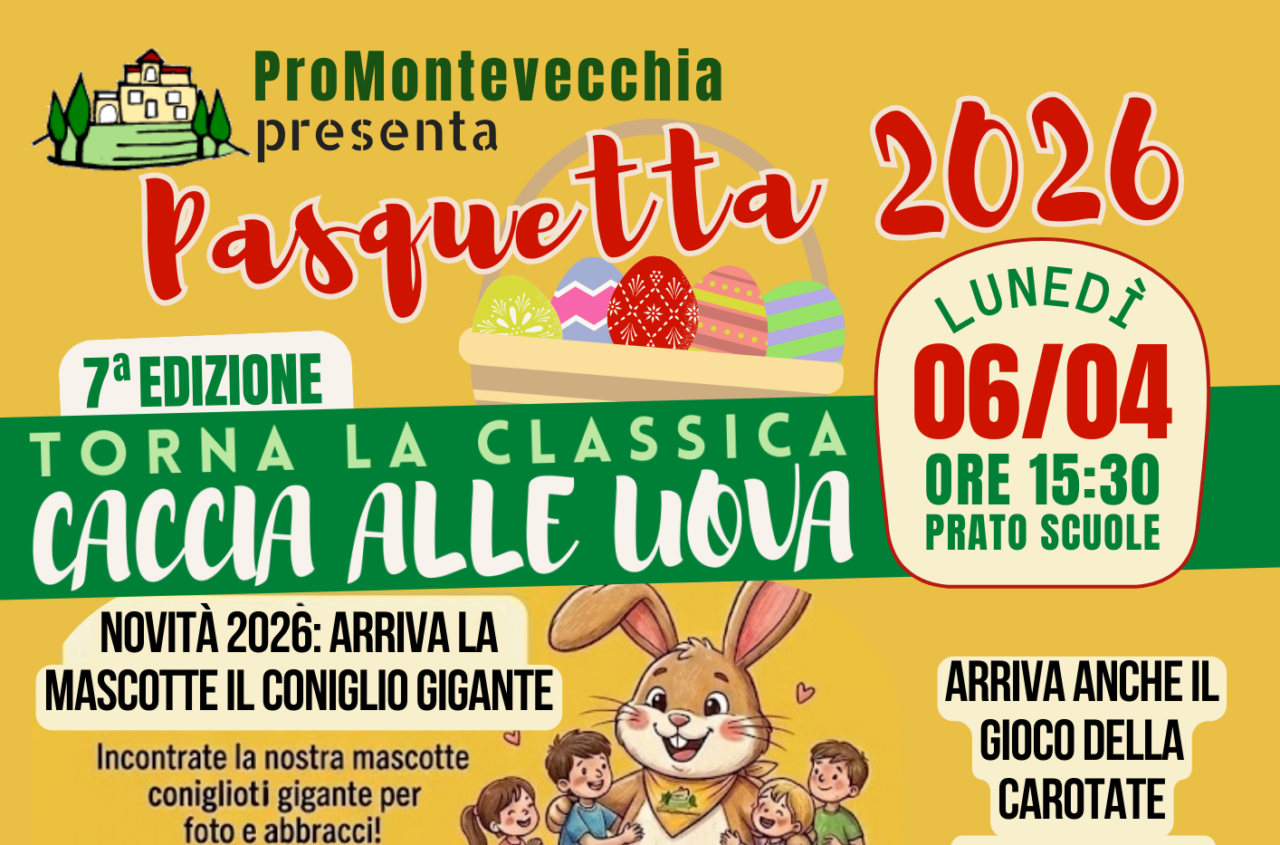 Tutto pronto per il ritorno della Caccia alle Uova di Pasquetta