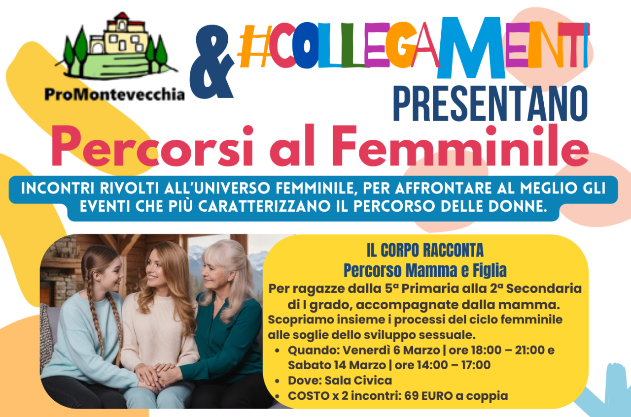 La ProMontevecchia parla alle giovani: al via “Corpo e Responsabilità”